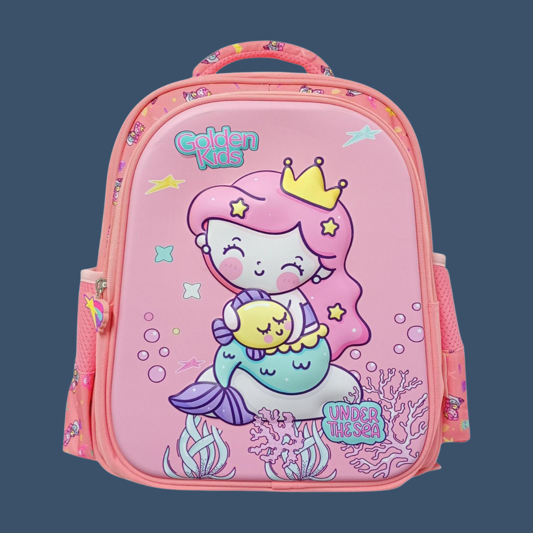 Mochila 14" Termoformado De Sirena