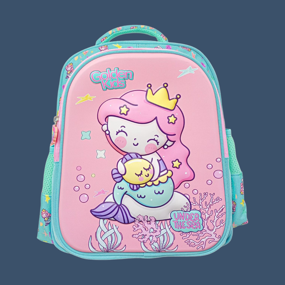 Mochila 14" Termoformado De Sirena