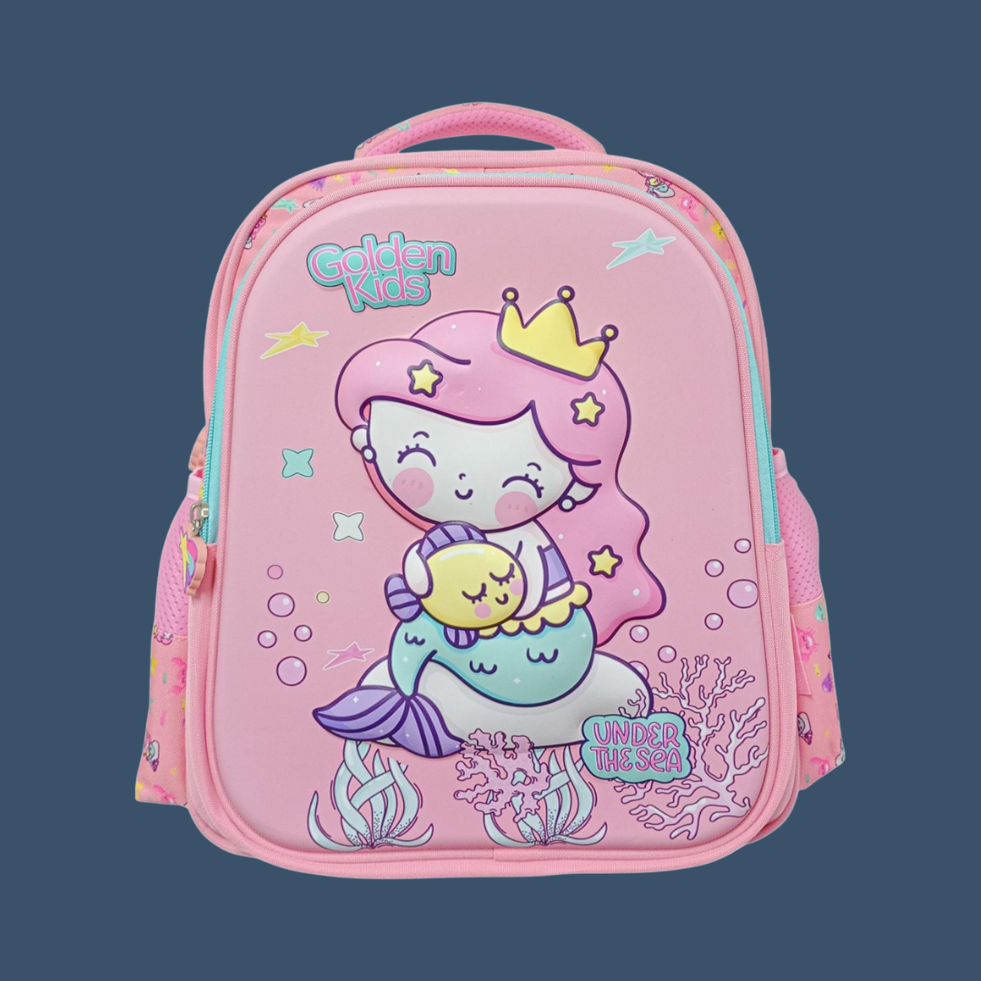 Mochila 14" Termoformado De Sirena