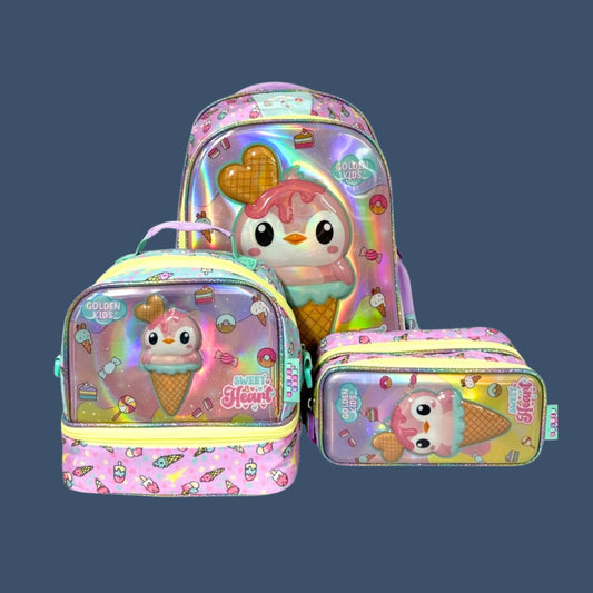 Kit Mochila Golden Kids