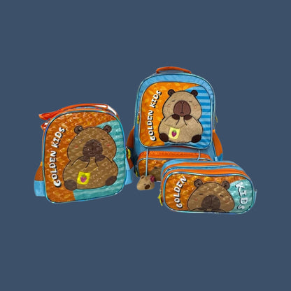 Mochila Infantil Capibara Golden Star