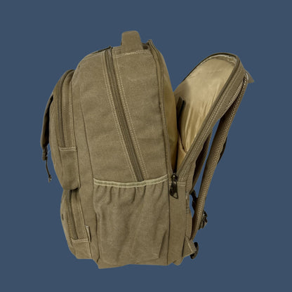 Mochila Tactica De Lona Golden Star Arena Liso Con Costuras