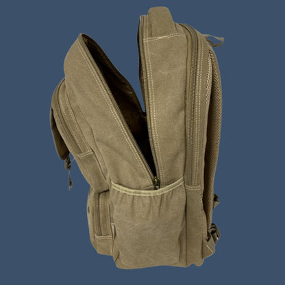 Mochila Tactica De Lona Golden Star Arena Liso Con Costuras