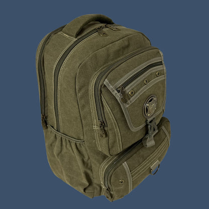 Mochila Tactica De Lona Golden Star Arena Liso Con Costuras