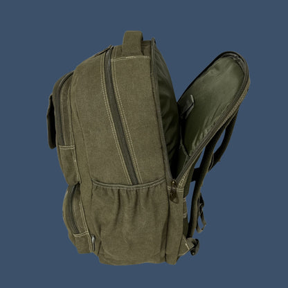 Mochila Tactica De Lona Golden Star Arena Liso Con Costuras