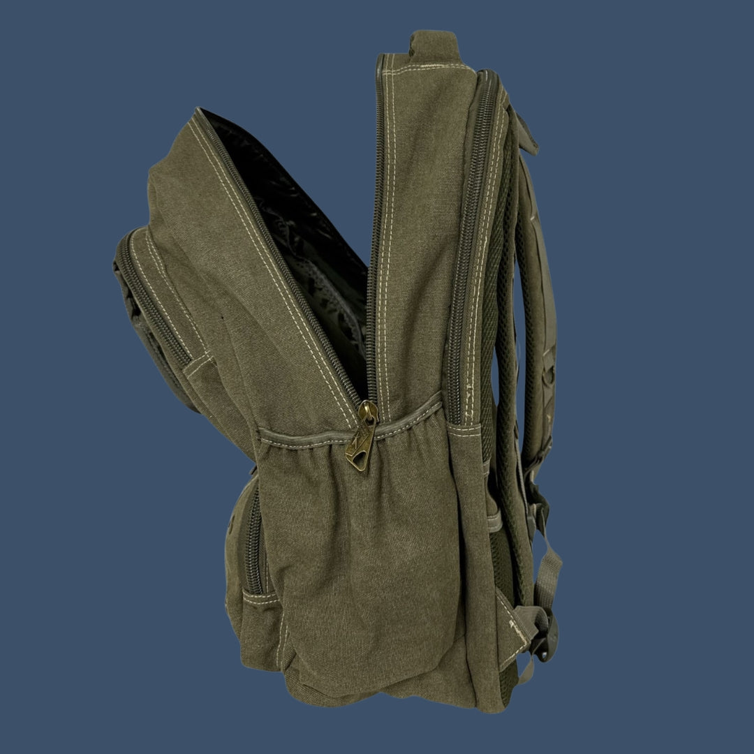 Mochila Tactica De Lona Golden Star Arena Liso Con Costuras