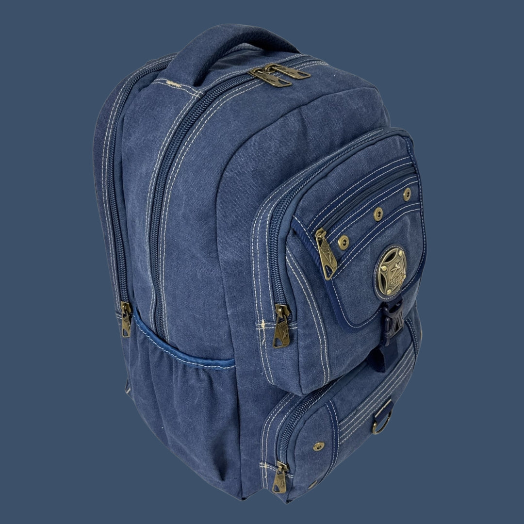 Mochila Tactica De Lona Golden Star Arena Liso Con Costuras