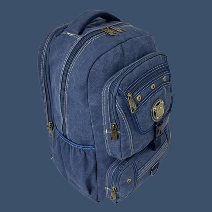 Mochila Tactica De Lona Golden Star Arena Liso Con Costuras