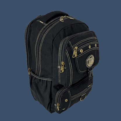 Mochila Tactica De Lona Golden Star Arena Liso Con Costuras